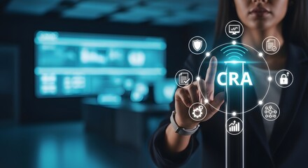 Cybersecurity Risk Assessment Interface in High-Tech Control Room