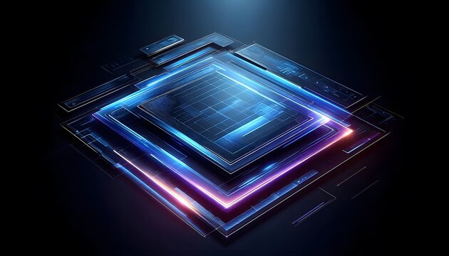 Abstract digital circuit - Powered by Adobe