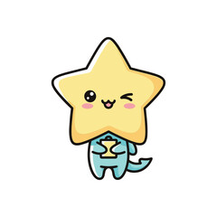 Cute Star Character Illustration