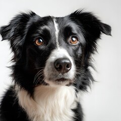 Fototapeta premium Cão isolado em fundo branco