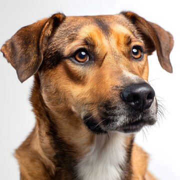 C&atilde;o isolado em fundo branco