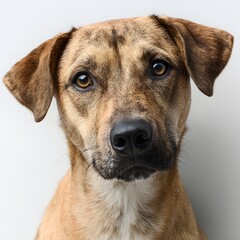 Obraz premium Cão isolado em fundo branco