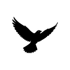 Flying Bird Silhouette Vector