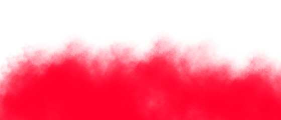 Vibrant red smoke effect on transparent background for creative design and editing isolated cutout with graphic resource and vibrant effect and abstract