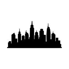 Modern City Skyline Silhouette