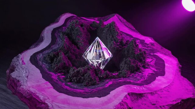 abstract diamond purple background