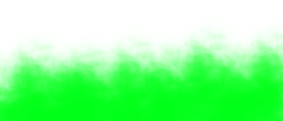 Vibrant green smoke effect with white background for overlay isolated transparent cutout with transparent background and abstract and graphic resource