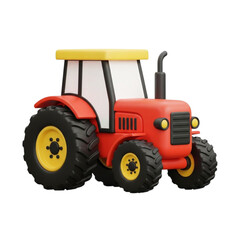 Obraz premium Tractor 3d farm vehicle
