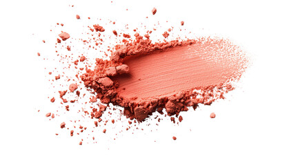 Pink Powder Splash on Transparent Background