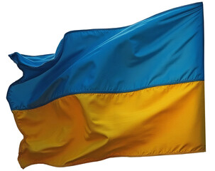 waving flag of ukraine