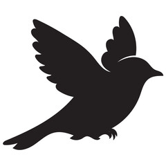 Dove of peace vector illustration flying bird icon