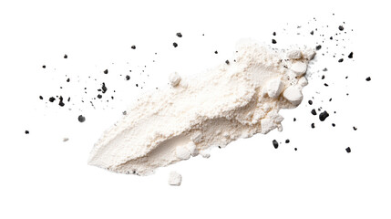 White Powder Splash on Transparent Background