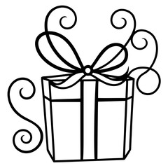 Gift box isolated on white background Vector