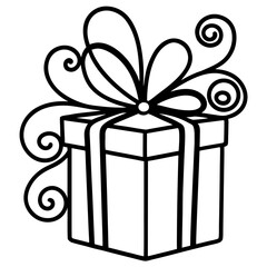 Gift box isolated on white background Vector