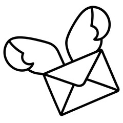 Envelope isolated on white background Vector