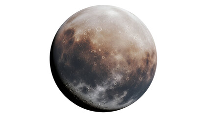 Earth's moon in full view