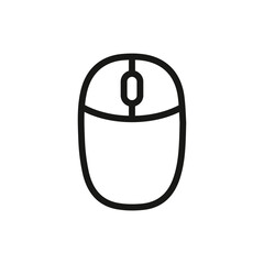 Computer mouse icon. Vector. Line style.