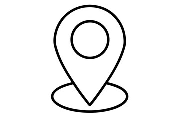 Hand Drawn Map Pin Location Icon for Travel, City, and Navigation Design