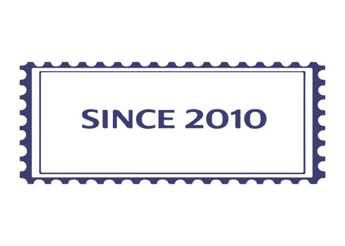 since 2010 postage stamp vector icon on a white background
Vector postage stamp on a white background