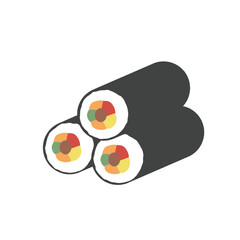 節分のイラスト素材　恵方巻き　マーク　アイコン　