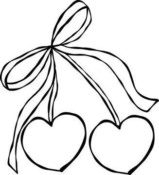 Whimsical Vintage Cherry Ribbon
