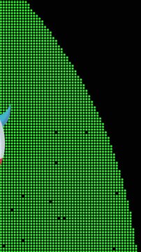 Green Pixelated Map with Rocket and Purple Travel Trail location route