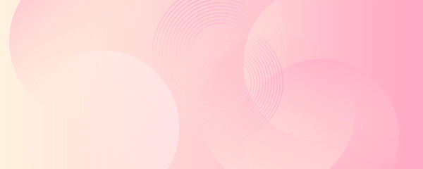 Abstract hafltone background. Minimalist banner background, pastel colorful, pink and yellow gradations. Circle effect style geometric,