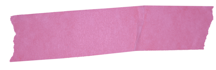 Single strip of purple masking tape isolated on white background. Colored adhesive paper tape for arts and crafts, office stationery use, labeling, scrapbooking, decoration, and packaging design conce