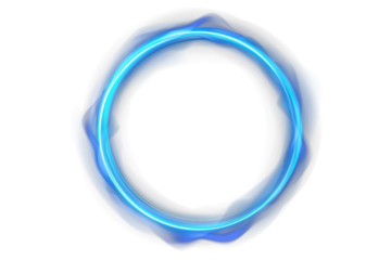 Bright multicolor neon curve circles with vivid chromatic transitions, wavy dynamic bend lines, and glowing holographic shine ideal for digital UI kits, posters, and futuristic design themes
