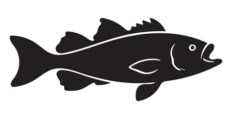 Cartoon fish vector illustration in water