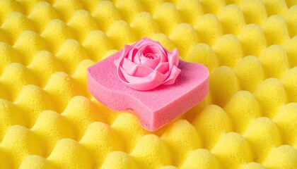 Abstract design with foamy bubbles and plastic textures