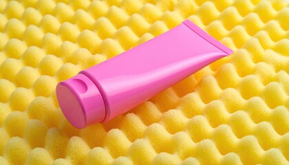 Abstract design with foamy bubbles and plastic textures