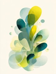 Abstract Wellness Energy Illustration for World Health Day