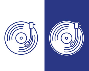 Retro Record Player Illustration