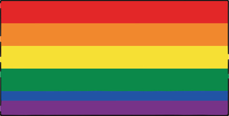 Rainbow Vector on Transparent Background with Color and Hope Concept