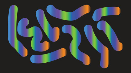 Modern Abstract Gradient Color Blend Vector Illustration