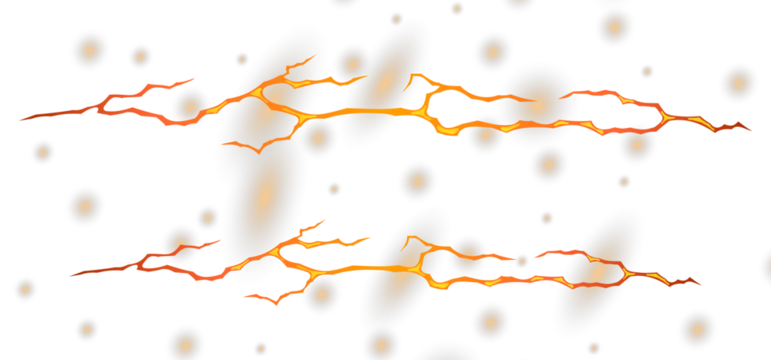 Original name(s): Glowing Energy Orbs with Lava Crack Lines on Black Background - Powered by Adobe