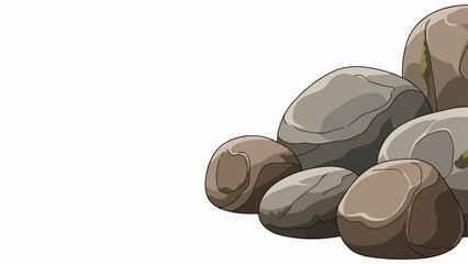 Minimalist protected area signs depicting tree, mountain, deer, bear. Protected area signs communicate wilderness, wildlife protection. Design protected area signs for park guidance,