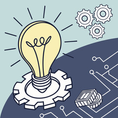 creative light bulb idea