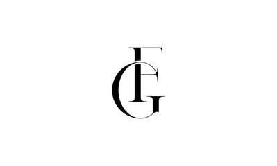 FG Initial letters logo or FG monogram