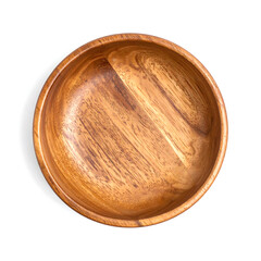 Top-Down View of Handcrafted Jujube Wood Bowl - Natural Swirl Grain Round Serving Dish
