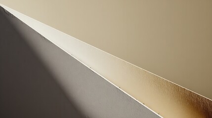 Layers of abstract triangles create a geometric design with simple color tones in a quiet space during daylight hours