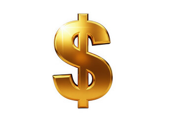 Golden dollar symbol
