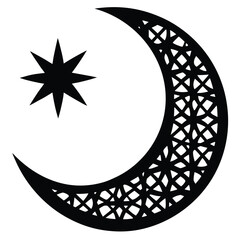 islamic crescent pattern