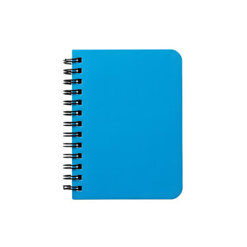Blue spiral notebook