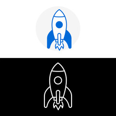 Data Processing and Business Analytics Acceleration Line Icon
