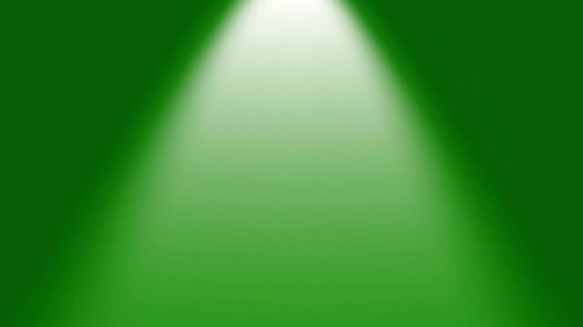 Vibrant green background with spotlight shining down