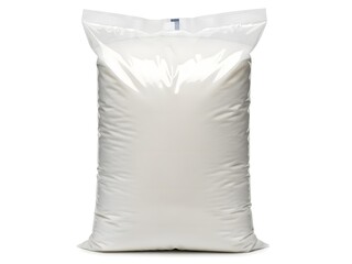 Large white sack of material isolated on white background