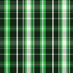 Seamless Green Gingham Tartan Plaid Pattern for Christmas Fabric and Print Design Background