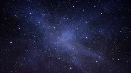 Obraz premium A vast expanse of the night sky filled with countless bright stars and a luminous galaxy